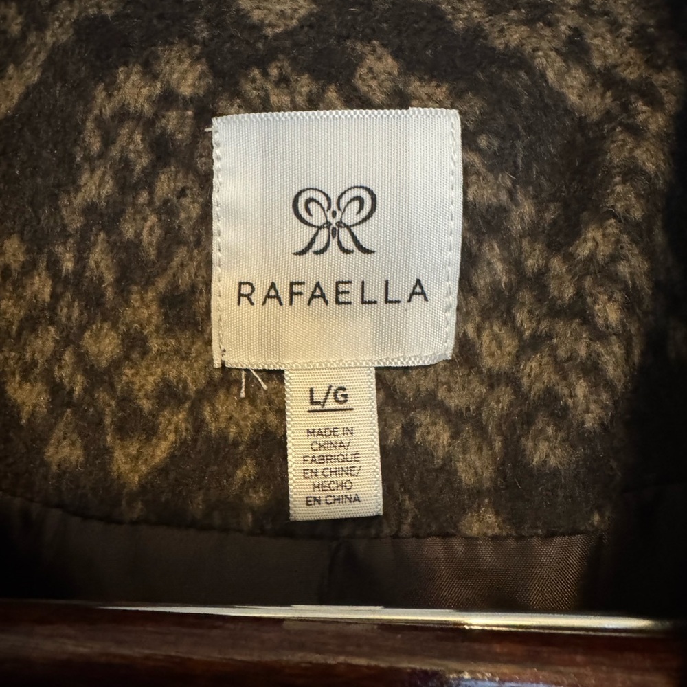 NWT Rafaella Brown Snake Print Trench Coat - Picture 2 of 4